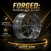 Monoblock Forged Alloy Car Wheel Multi Spoke RIM Aluminum Passenger Vehicle Rim