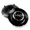 144mm Matte Black Wheel Hub Center Cap BC-965, Auto Rim Replacement Hub Cover for Mercedes Aftermarket Wheels
