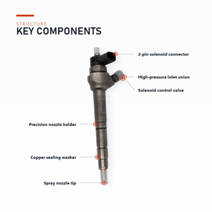GL Common Rail Injector 0445110647 0445110369 0986435166 for VW Crafter Amarok Audi Q5 A4 2.0 TDI