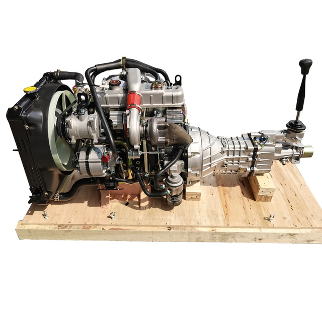 GL 100% Bench Tested Run-in 4JB1T Diesel Turbo Engine with Gearbox 2.8L 100HP 68KW-Brand New for 4*2 Pickup SUV 4jb1tc Engine
