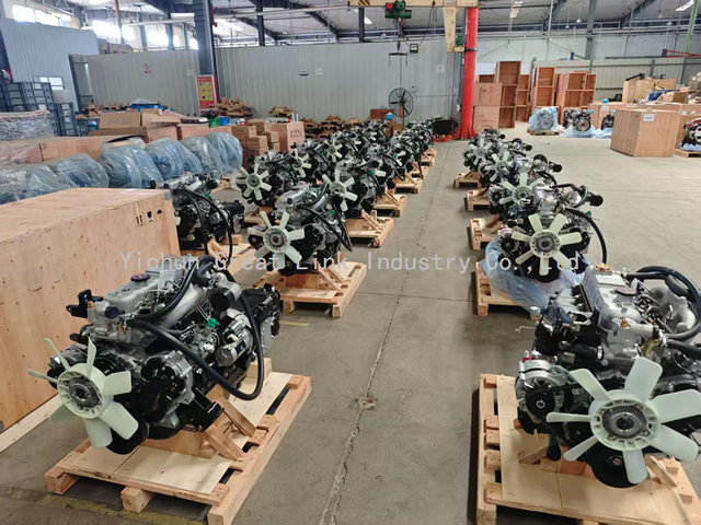 GL New Complete 4JB1 Diesel Iron Engine 57KW 80HP Non-Turbo Air Cooled for JMC Light Truck & Isuzu Elf