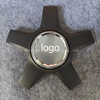 Matte Black Rim Hub Center Cap A0004002400, Car Wheel Center Cover Spare Parts for Mercedes C117 A45 C63 C63s