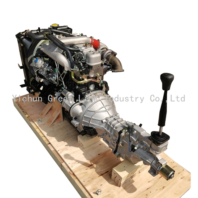 GL 100% Bench Tested Run-in 4JB1T Diesel Turbo Engine with Gearbox 2.8L 100HP 68KW-Brand New for 4*2 Pickup SUV 4jb1tc Engine