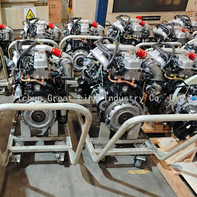 GL Complete 4JB1T Diesel Engine With Manual Gearbox 68KW 3600RPM Compatible Isuzu NKR NHR JMC Light Truck
